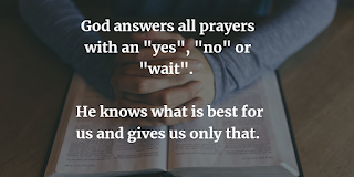 god answers prayers in his time
